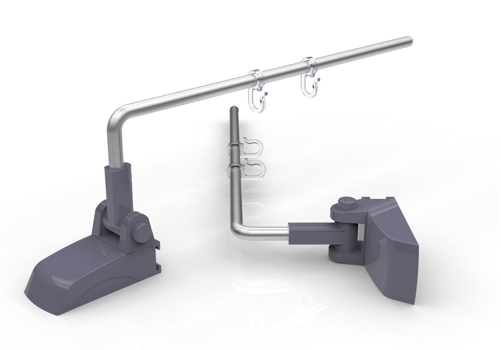 Magnetic Base with L Arm- Grey