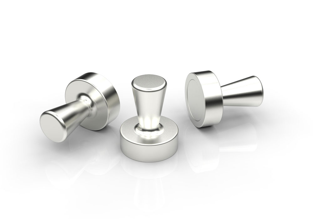 NdFeB Memo Magnet With Handle Lathe Machined